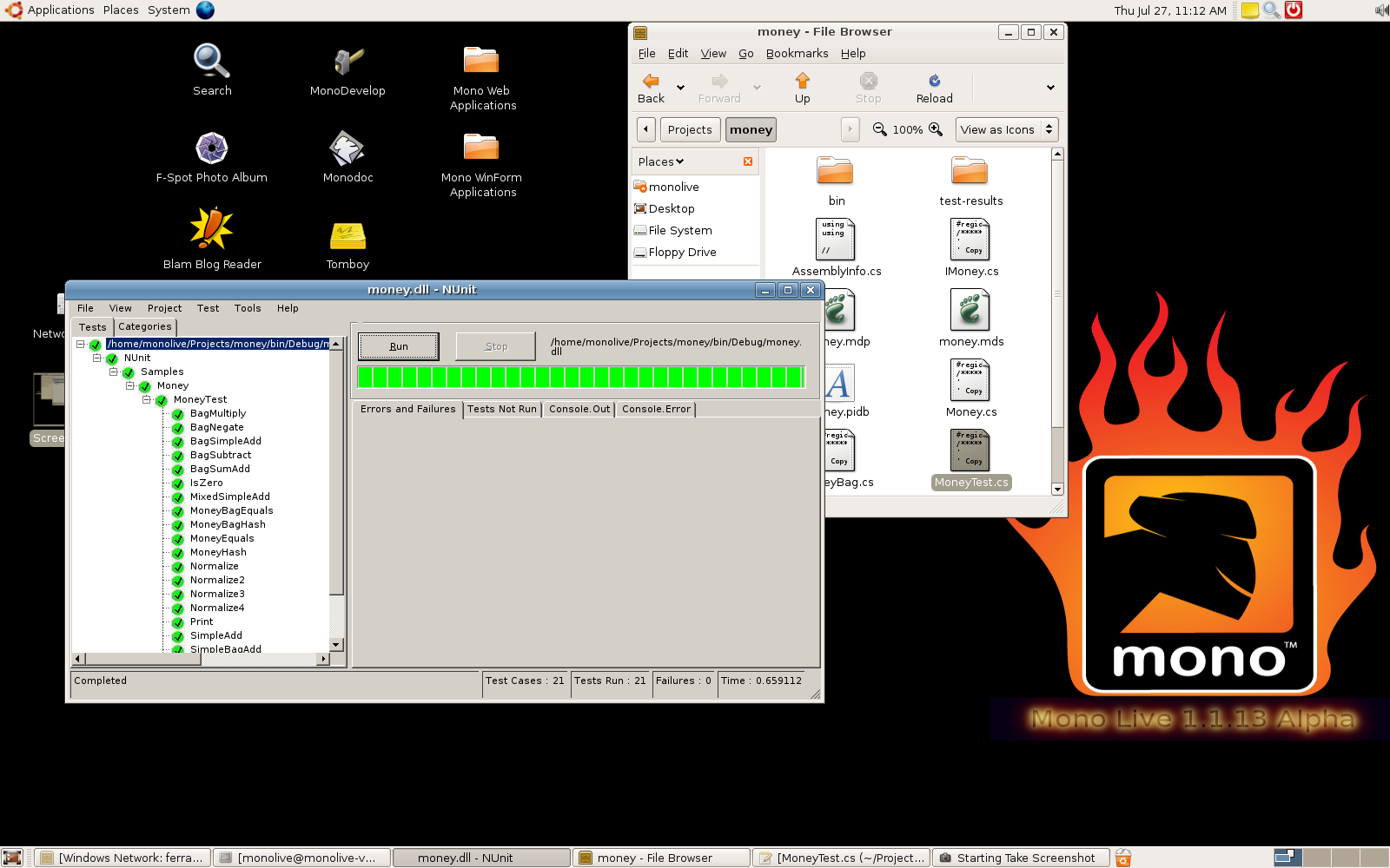 NUnit GUI Running on Linux